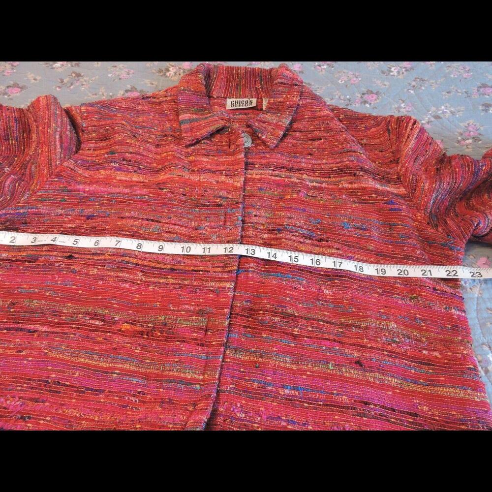 Chico's Design, Button FrontJacket Size 2 - Picture 4 of 9